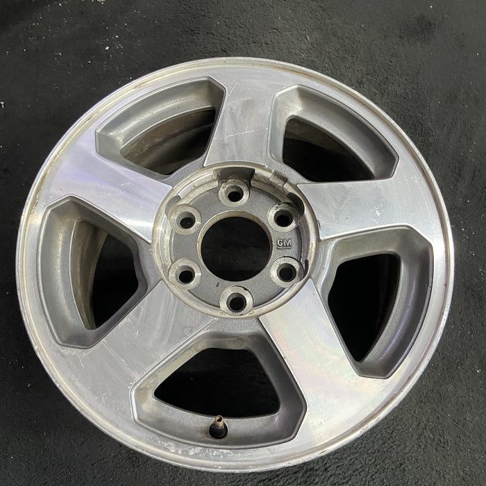 16" TRAILBLAZER 02-03 16x7, aluminum, 5 spoke, opt QC3 , Original OEM Wheel Rim