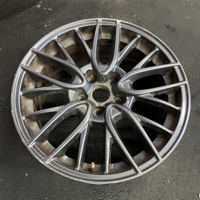 18" WRX 15 18x8.5 , 20 spoke Original OEM Wheel Rim - Side Profile
