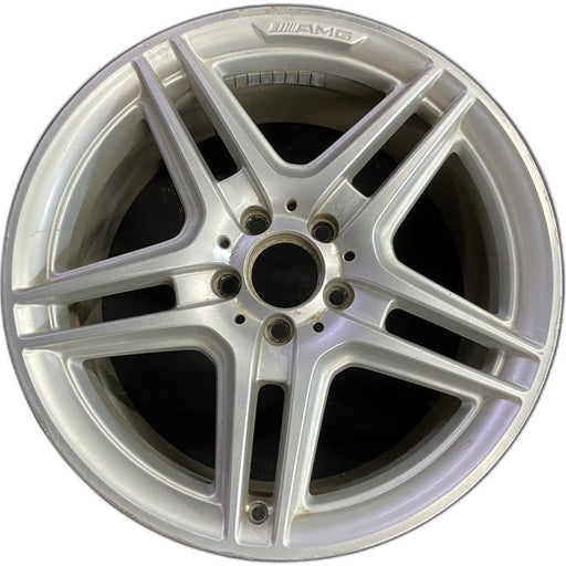 18" MERCEDES C-CLASS 08-09 204 Type; C300, 18x8.5 Original OEM Wheel Rim - Front View