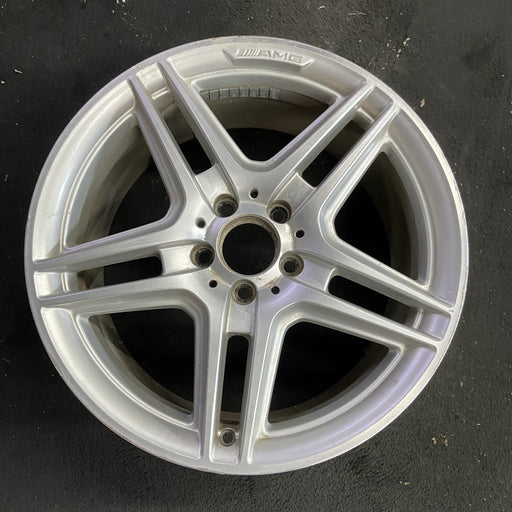 18" MERCEDES C-CLASS 08-09 204 Type; C300, 18x8.5 Original OEM Wheel Rim - Angle View