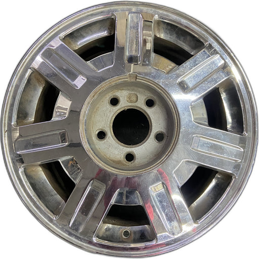 16" DEVILLE 03-05 5 lug, Base, 16x7, , chrome, opt QC6 Original OEM Wheel Rim - Front View