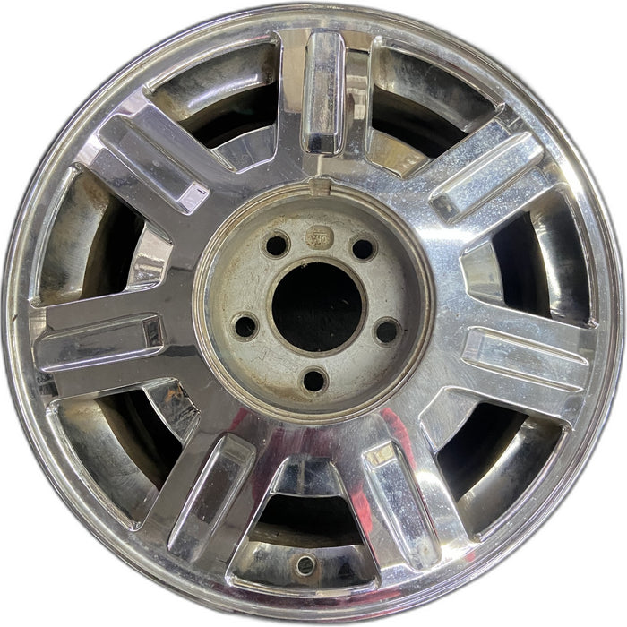 16" DEVILLE 03-05 5 lug, Base, 16x7, , chrome, opt QC6 Original OEM Wheel Rim - Front View