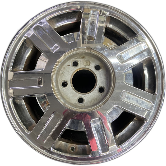 16" DEVILLE 03-05 5 lug, Base, 16x7, , chrome, opt QC6 Original OEM Wheel Rim - Front View