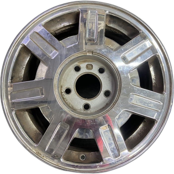 16" DEVILLE 03-05 5 lug, Base, 16x7, , chrome, opt QC6 Original OEM Wheel Rim - Front View
