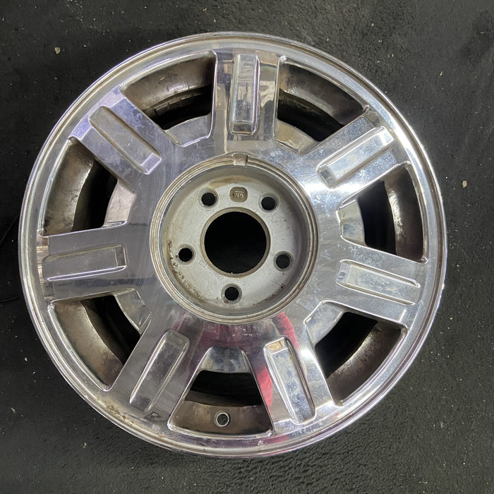 16" DEVILLE 03-05 5 lug, Base, 16x7, , chrome, opt QC6 Original OEM Wheel Rim - Angle View