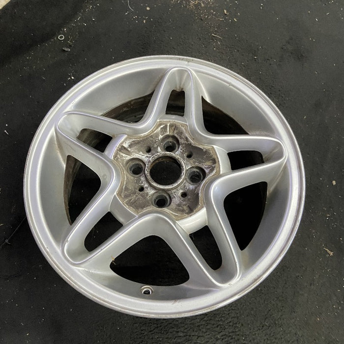 16" CLUBMAN 08-09 16x6.5 alloy 5 spoke star design open spokes silver Original OEM Wheel Rim