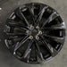 24" ESCALADE 25 24x9.5 12 spoke black opt 5FE Original OEM Wheel Rim - Front View