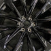 24" ESCALADE 25 24x9.5 12 spoke black opt 5FE Original OEM Wheel Rim - Angle View