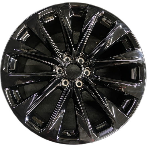 24" ESCALADE 25 24x9.5 12 spoke black opt 5FE Original OEM Wheel Rim - Front View