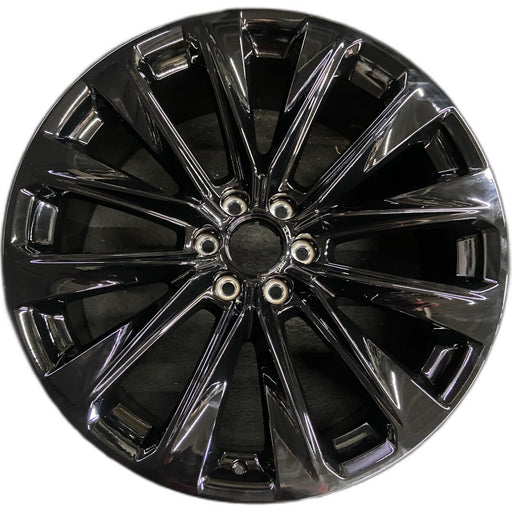 24" ESCALADE 25 24x9.5, 12 spoke, black Original OEM Wheel Rim - Front View
