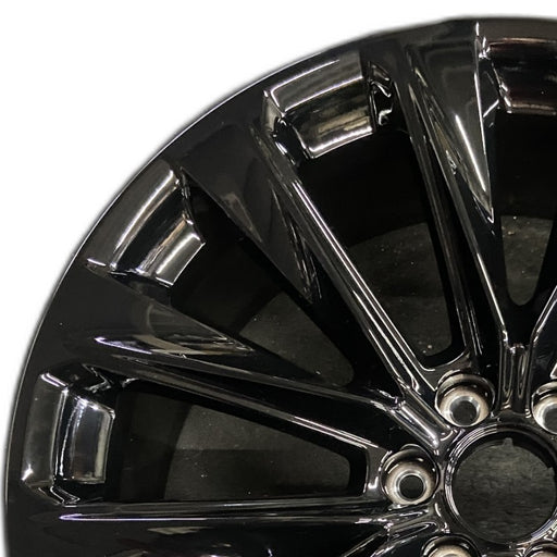 24" ESCALADE 25 24x9.5 12 spoke black opt 5FE Original OEM Wheel Rim - Angle View
