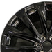 24" ESCALADE 25 24x9.5 12 spoke black opt 5FE Original OEM Wheel Rim - Angle View