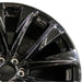 24" ESCALADE 25 24x9.5 12 spoke black opt 5FE Original OEM Wheel Rim - Side Profile