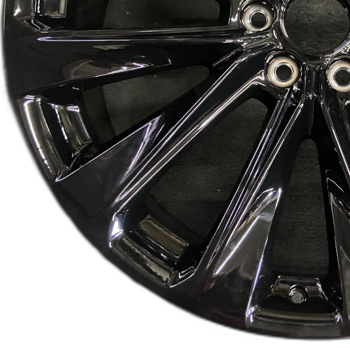 24" ESCALADE 25 24x9.5 12 spoke black opt 5FE Original OEM Wheel Rim - Back View