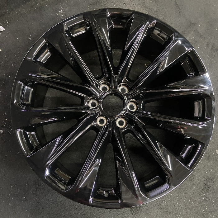 24" ESCALADE 25 24x9.5 12 spoke black opt 5FE Original OEM Wheel Rim - Additional View