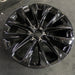 24" ESCALADE 25 24x9.5, 12 spoke, black Original OEM Wheel Rim - Side Profile