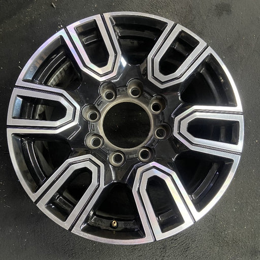 20" SIERRA 2500 PICKUP 20 20x8.5 12 spoke machined face accents black opt PYU - Front View