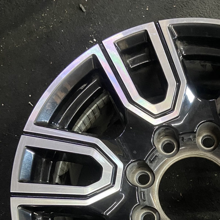 20" SIERRA 2500 PICKUP 20 20x8.5 12 spoke machined face accents black opt PYU - Side Profile