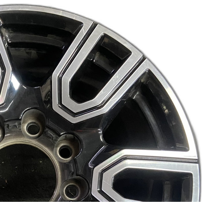 20" SIERRA 2500 PICKUP 20 20x8.5 12 spoke machined face accents black opt PYU - Side Profile