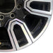 20" SIERRA 2500 PICKUP 20 20x8.5 12 spoke machined face accents black opt PYU - Close-Up Detail