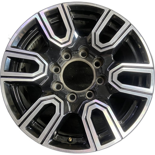 20" SIERRA 2500 PICKUP 20 20x8.5 12 spoke machined face accents black opt PYU - Front View