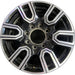 20" SIERRA 2500 PICKUP 20 20x8.5 12 spoke machined face accents black opt PYU - Front View