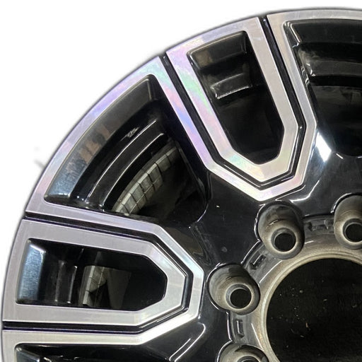 20" SIERRA 2500 PICKUP 20 20x8.5 12 spoke machined face accents black opt PYU - Angle View
