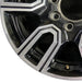 20" SIERRA 2500 PICKUP 20 20x8.5 12 spoke machined face accents black opt PYU - Back View