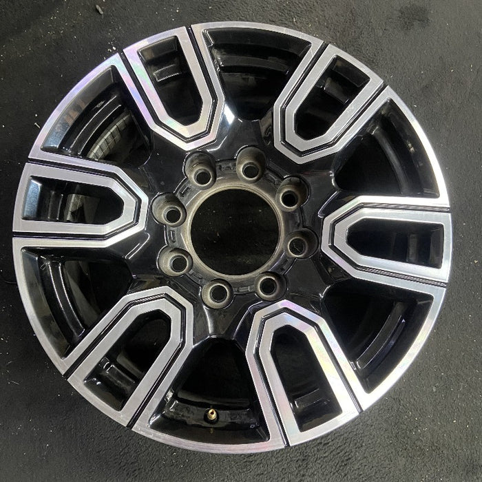 20" SIERRA 2500 PICKUP 20 20x8.5 12 spoke machined face accents black opt PYU - Front View