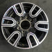 20" SIERRA 2500 PICKUP 20 20x8.5 12 spoke machined face accents black opt PYU - Front View