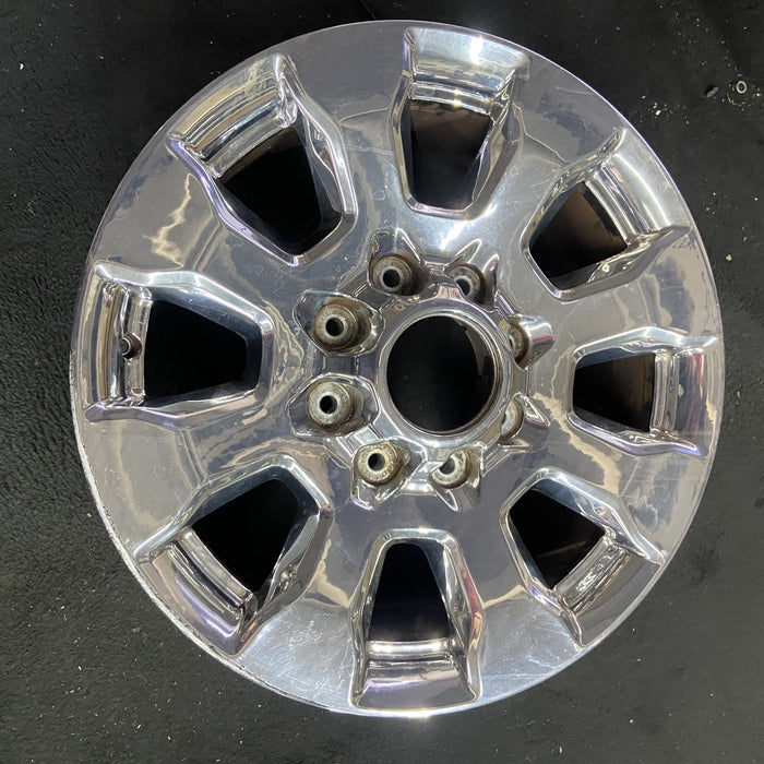 20" FORD F250SD PICKUP 17 20x8 , 8 spoke, chrome, 4" center cap, Original OEM - Side Profile