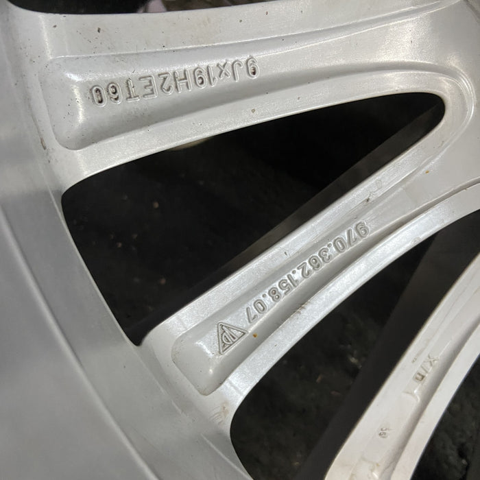 19" PORSCHE PANAMERA 14-16 , 19x9, 15 spoke Original OEM Wheel Rim - Back View