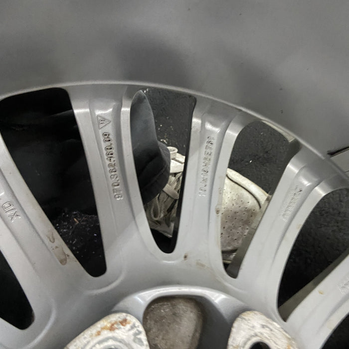 19" PORSCHE PANAMERA 14-16 , 19x10, 15 spoke Original OEM Wheel Rim - Back View