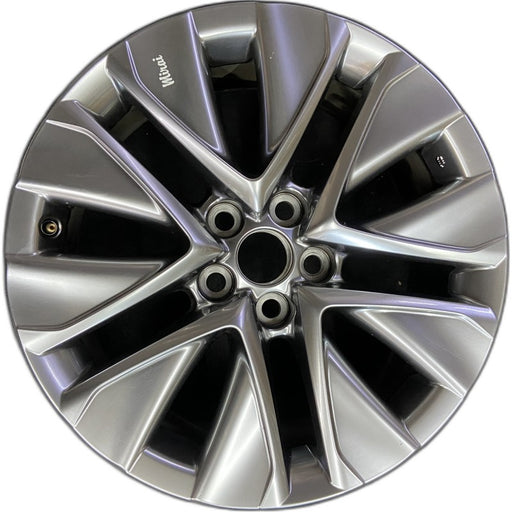 19" MIRAI 21-24 19x8 5 V spoke silver Original OEM Wheel Rim - Front View