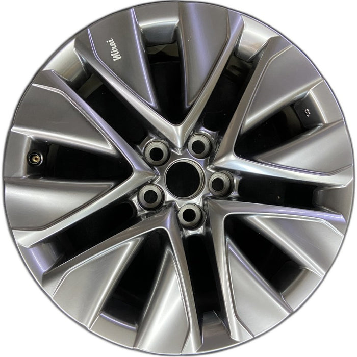 19" MIRAI 21-24 19x8 5 V spoke silver Original OEM Wheel Rim - Front View