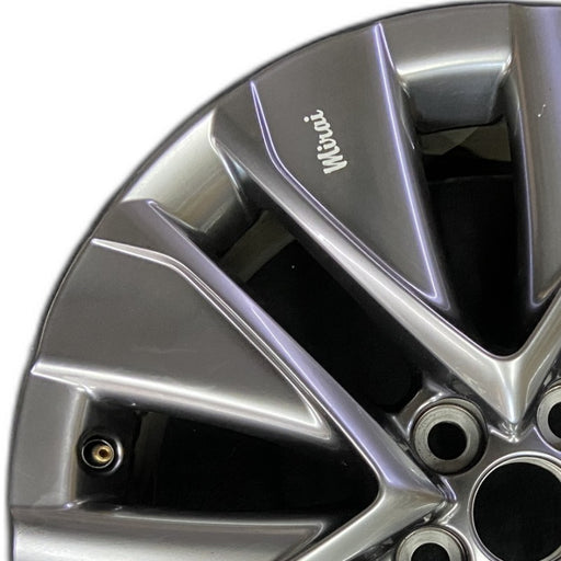 19" MIRAI 21-24 19x8 5 V spoke silver Original OEM Wheel Rim - Angle View