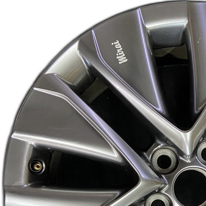 19" MIRAI 21-24 19x8 5 V spoke silver Original OEM Wheel Rim - Angle View