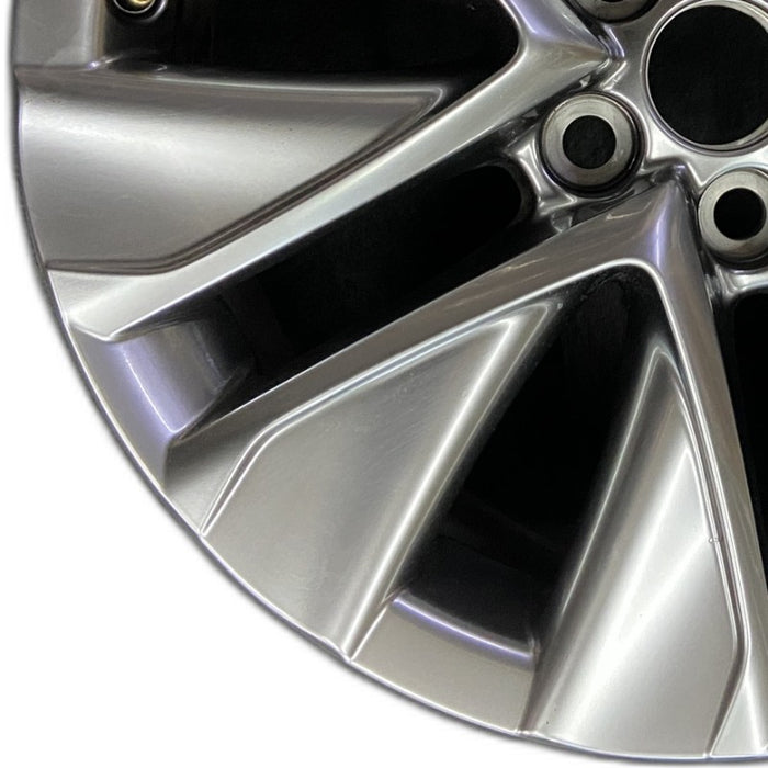 19" MIRAI 21-24 19x8 5 V spoke silver Original OEM Wheel Rim - Back View