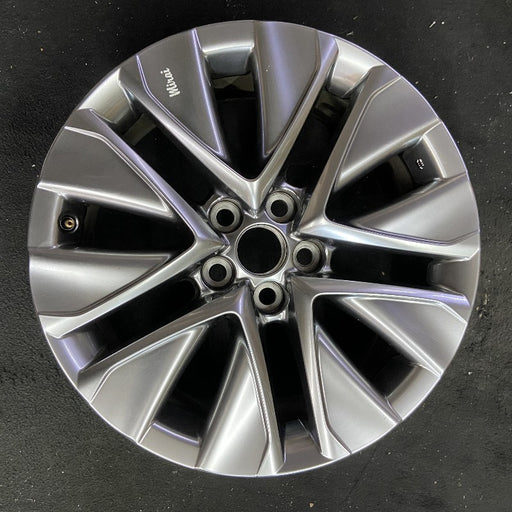19" MIRAI 21-24 19x8 5 V spoke silver Original OEM Wheel Rim - Front View
