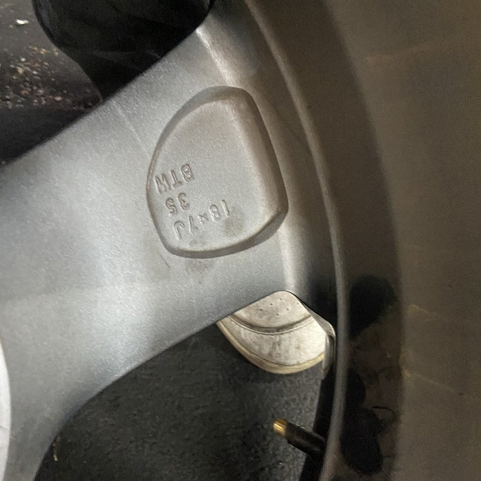 18" RAV4 21 18x7 alloy 5 spoke angled spoke silver black inlay Original OEM Wheel Rim