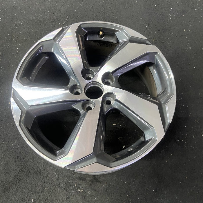 18" RAV4 21 18x7 alloy 5 spoke angled spoke silver black inlay Original OEM Wheel Rim