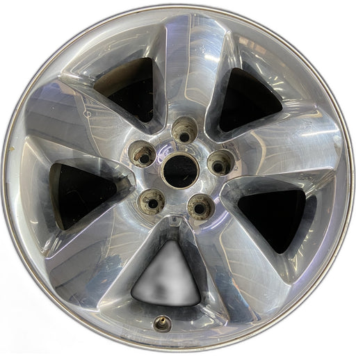 20" DODGE 1500 PICKUP 13 , 20x8, chrome clad Original OEM Wheel Rim - Front View