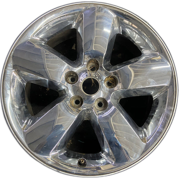 20" DODGE 1500 PICKUP 13 , 20x8, chrome clad Original OEM Wheel Rim - Front View