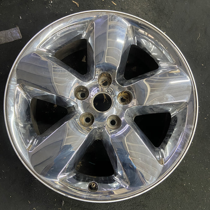 20" DODGE 1500 PICKUP 13 , 20x8, chrome clad Original OEM Wheel Rim - Angle View
