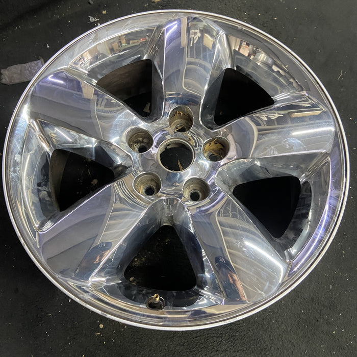 20" DODGE 1500 PICKUP 13 , 20x8, chrome clad Original OEM Wheel Rim - Side Profile