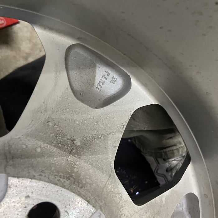 17" 4 RUNNER 14 17x7, alloy Original OEM Wheel Rim - Back View