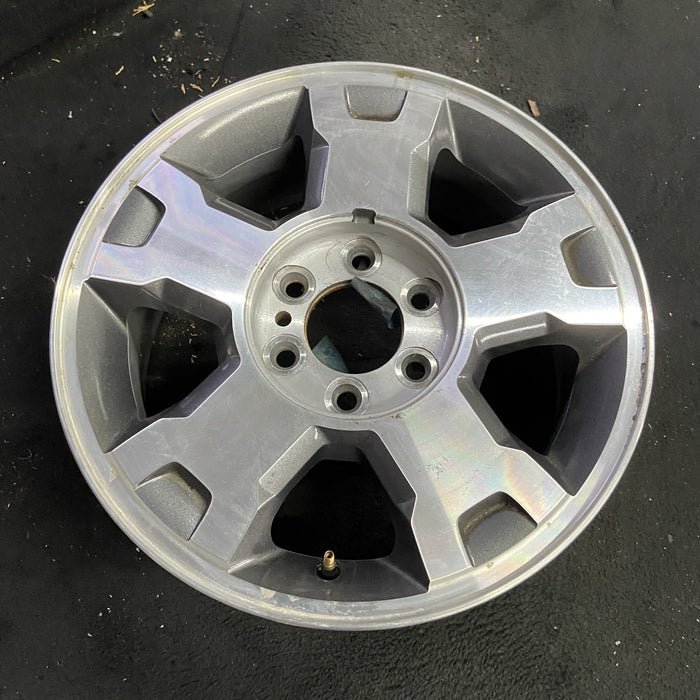 18" FORD F150 PICKUP 04 , 18x7.5, aluminum , , indented ends Original OEM Wheel - Side Profile