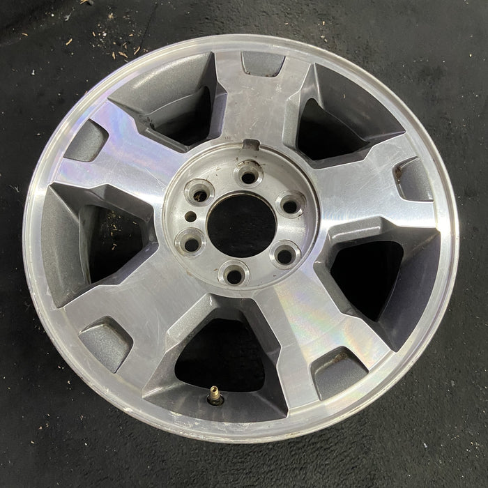 18" FORD F150 PICKUP 04 , 18x7.5, aluminum , , indented ends Original OEM Wheel - Side Profile
