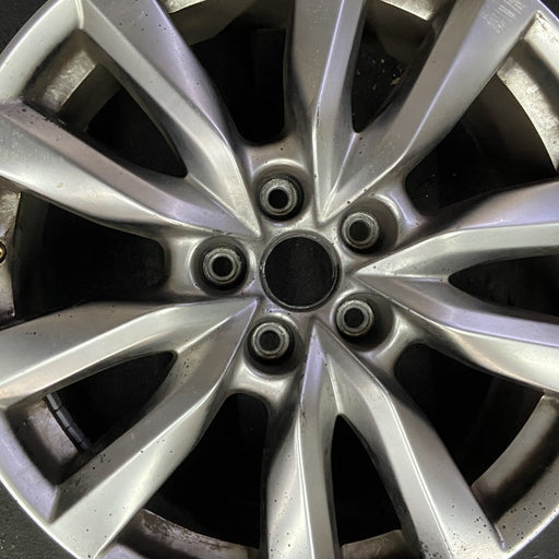 18" MAZDA CX-9 17-18 aluminum 18x8 silver Original OEM Wheel Rim - Angle View
