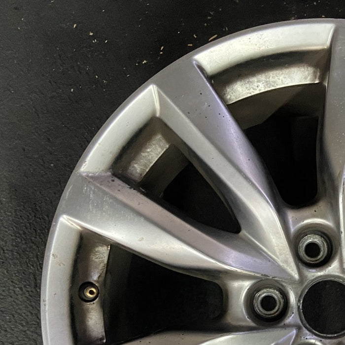 18" MAZDA CX-9 17-18 aluminum 18x8 silver Original OEM Wheel Rim - Side Profile